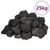  fekete vulkanikus kőzetek 3-5 cm 25 kg