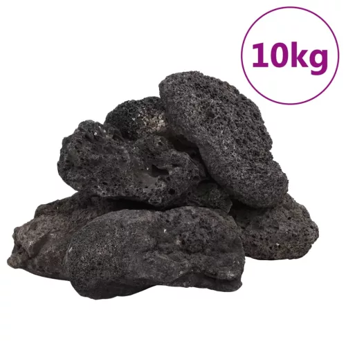  fekete vulkanikus kőzetek 10-30 cm 10 kg