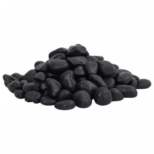 10 kg fekete csiszolt kavics 2-5 cm