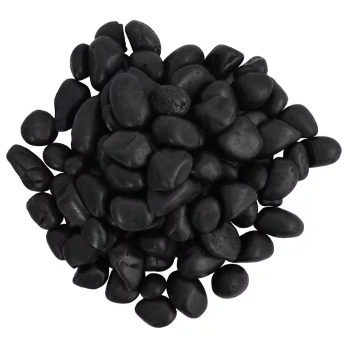  25 kg fekete csiszolt kavics 2-5 cm
