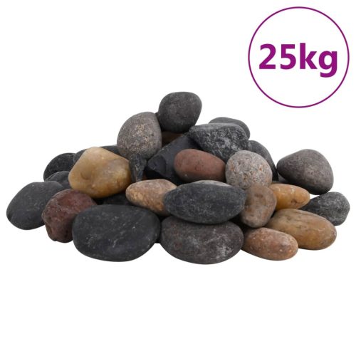  vegyes színű csiszolt kavics 5-8 cm 25 kg
