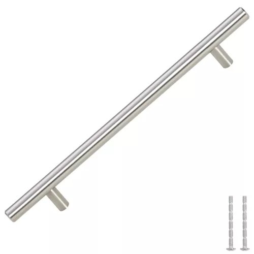  5 db ezüst rozsdamentes acél szekrényfogantyú 192 mm