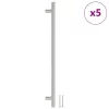  5 db ezüst rozsdamentes acél szekrényfogantyú 320 mm