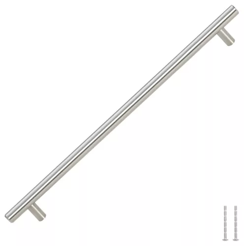  5 db ezüst rozsdamentes acél szekrényfogantyú 320 mm