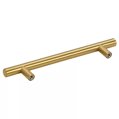  10 db aranyszínű rozsdamentes acél szekrényfogantyú 128 mm