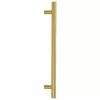  5 db aranyszínű rozsdamentes acél szekrényfogantyú 192 mm