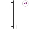  5 db fekete rozsdamentes acél szekrényfogantyú 480 mm