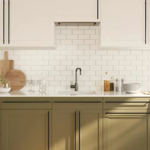  5 db fekete rozsdamentes acél szekrényfogantyú 480 mm