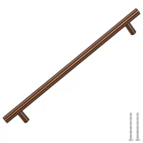  5 db fekete rozsdamentes acél szekrényfogantyú 224 mm