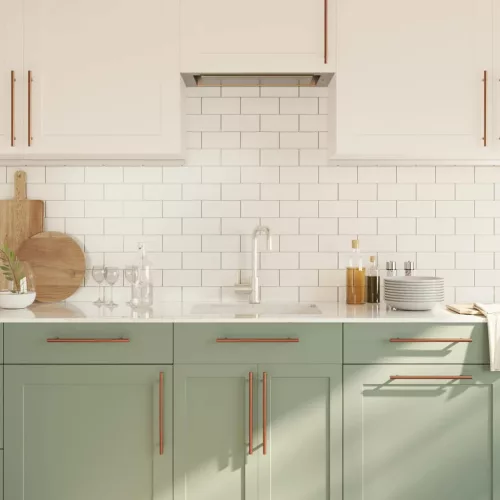  5 db fekete rozsdamentes acél szekrényfogantyú 224 mm