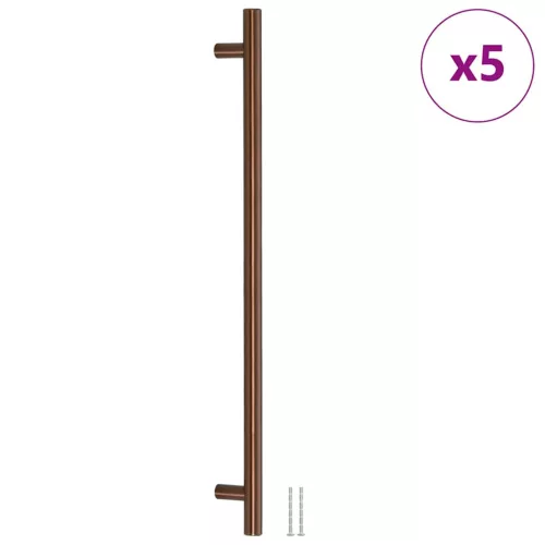  5 db bronz rozsdamentes acél szekrényfogantyú 480 mm