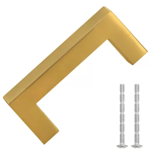  10 db aranyszínű rozsdamentes acél szekrényfogantyú 64 mm