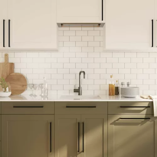  5 db fekete rozsdamentes acél szekrényfogantyú 320 mm