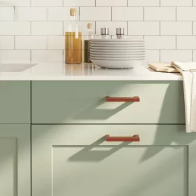  10 db bronz rozsdamentes acél szekrényfogantyú 96 mm