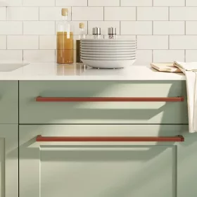  5 db bronz rozsdamentes acél szekrényfogantyú 480 mm