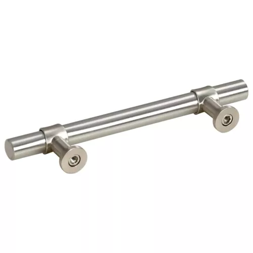  10 db ezüst rozsdamentes acél szekrényfogantyú 96 mm