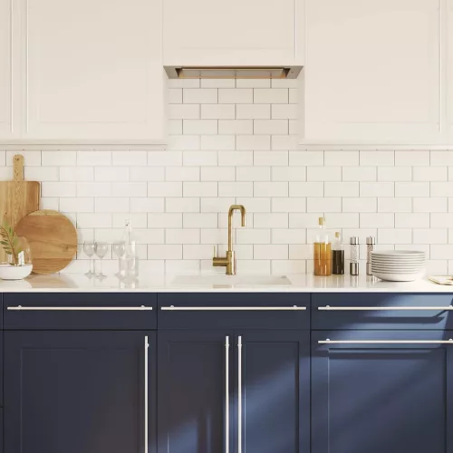  5 db ezüst rozsdamentes acél szekrényfogantyú 480 mm