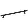  5 db fekete rozsdamentes acél szekrényfogantyú 192 mm