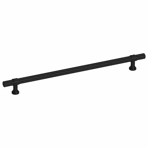  5 db fekete rozsdamentes acél szekrényfogantyú 224 mm