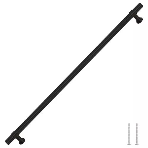  5 db fekete rozsdamentes acél szekrényfogantyú 320 mm