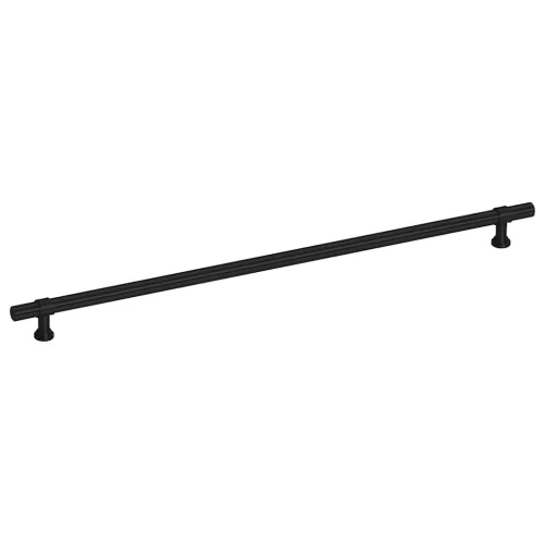  5 db fekete rozsdamentes acél szekrényfogantyú 320 mm