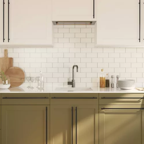  5 db fekete rozsdamentes acél szekrényfogantyú 480 mm