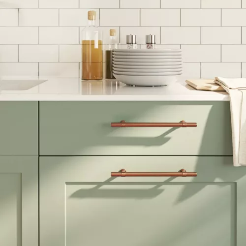  10 db bronz rozsdamentes acél szekrényfogantyú 160 mm