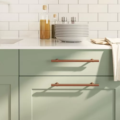  5 db bronz rozsdamentes acél szekrényfogantyú 192 mm