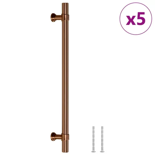  5 db bronz rozsdamentes acél szekrényfogantyú 192 mm