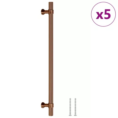  5 db bronz rozsdamentes acél szekrényfogantyú 480 mm