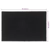  ajtószőnyeg Fekete 60x90 cm Tuftolt kókuszrostos szőnyeg
