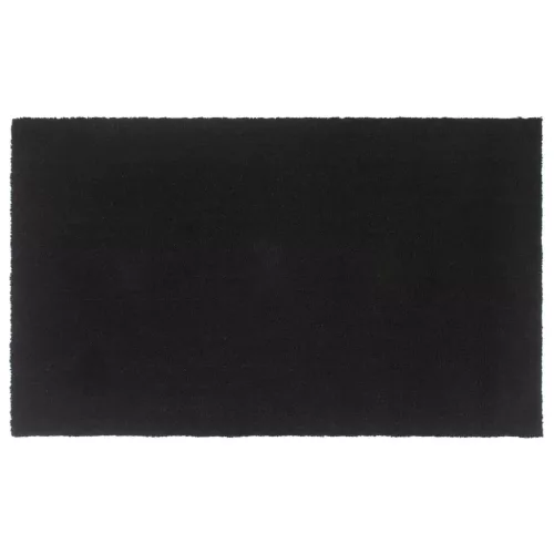  ajtószőnyeg Fekete 90x150 cm Tuftolt kókuszrostos szőnyeg