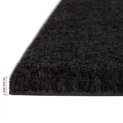  fekete rojtos kókuszrost lábtörlő 100 x 200 cm