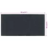  ajtószőnyeg Sötétszürke 100x200 cm Tufting kókuszrost