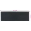  ajtószőnyeg sötétszürke 100x300 cm bojtos kókuszrost