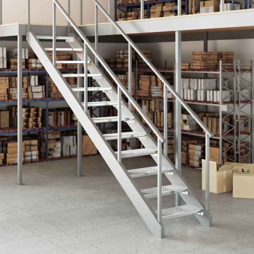  horganyzott acél rácsos lépcsőfok 60 x 24 x 7 cm