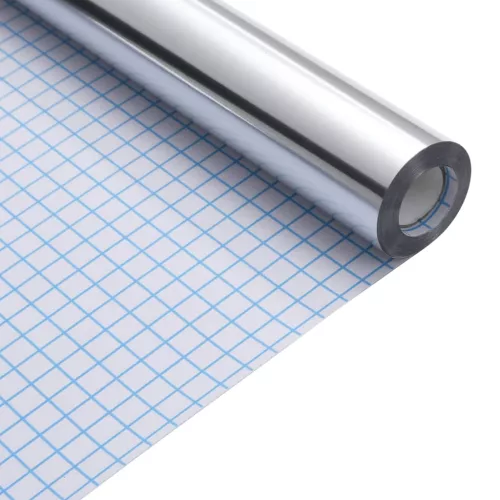  öntapadós ezüstszínű PET bútormatrica 90 x 500 cm