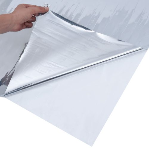  ezüst PVC tükröző statikus napsugárzás elleni fólia 60 x2000 cm