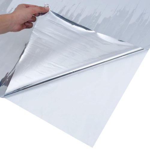  ezüst PVC tükröző statikus napsugárzás elleni fólia 90 x1000 cm