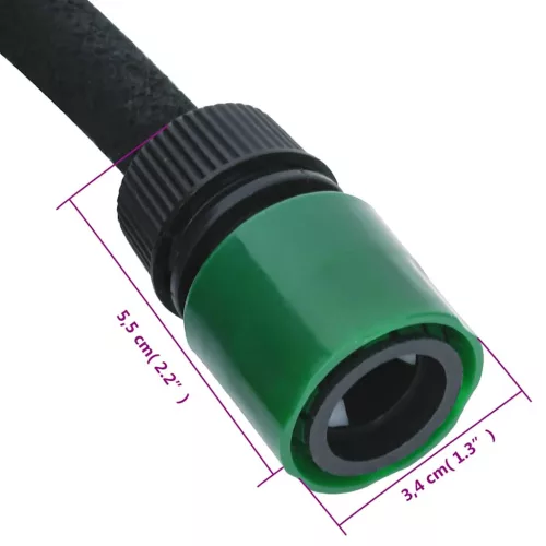  fekete gumi kerti esőztető tömlő 0,6 50 m"