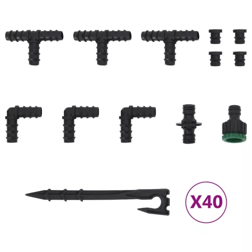  fekete gumi kerti esőztető tömlő 0,6 100 m"