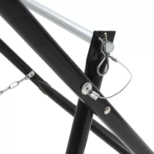  fekete porszórt acél tömlődobos kocsi 48 cm 45 kg