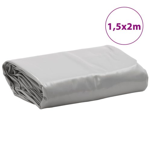  szürke ponyva 1,5 x 2 m 650 g/m²