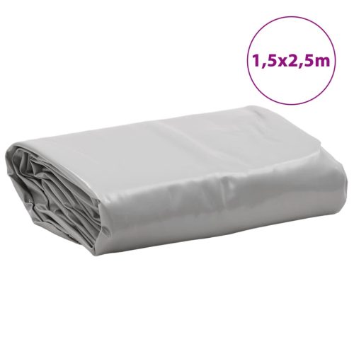  szürke ponyva 1,5 x 2,5 m 650 g/m²