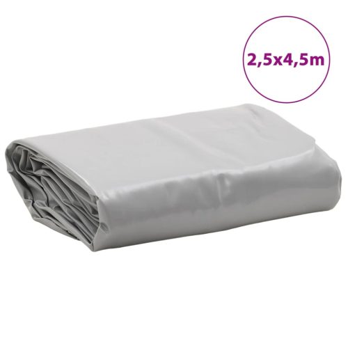  szürke ponyva 2,5 x 4,5 m 650 g/m²