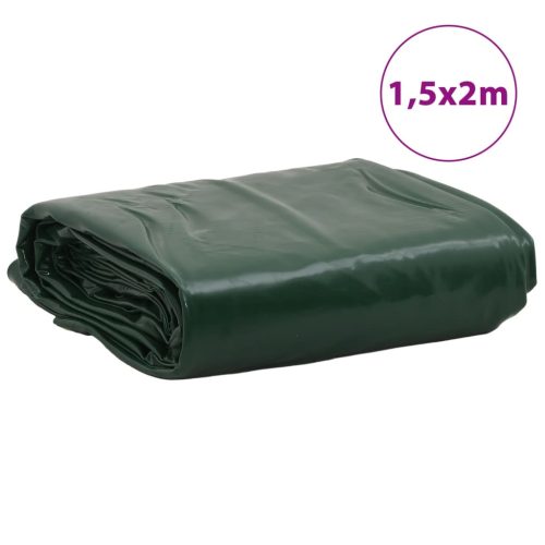  zöld ponyva 1,5 x 2 m 650 g/m²