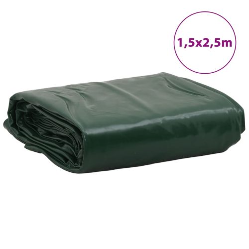  zöld ponyva 1,5 x 2,5 m 650 g/m²