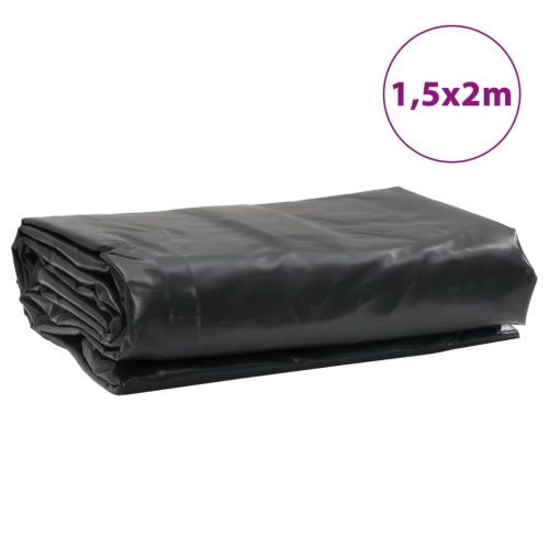  fekete ponyva 1,5x2 m 650 g/m²