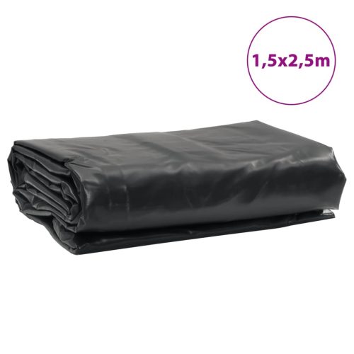  fekete ponyva 1,5 x 2,5 m 650 g/m²