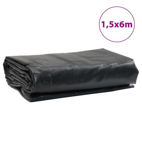  antracitszürke ponyva 1,5 x 6 m 650 g/m²
